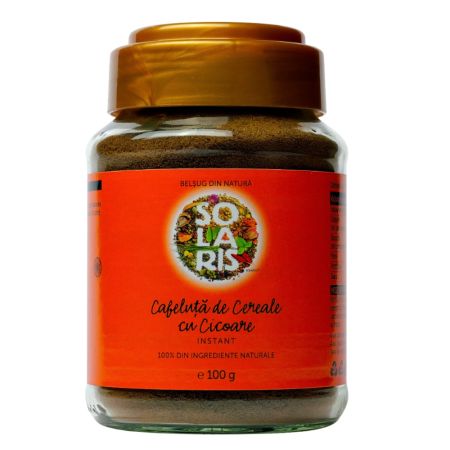 Cafeluta de cereale si cicoare instant, 100 g, Solaris