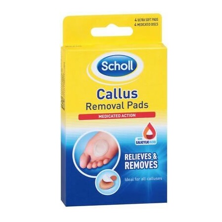 Pernite pentru indepartarea bataturilor, 4 bucati, Scholl