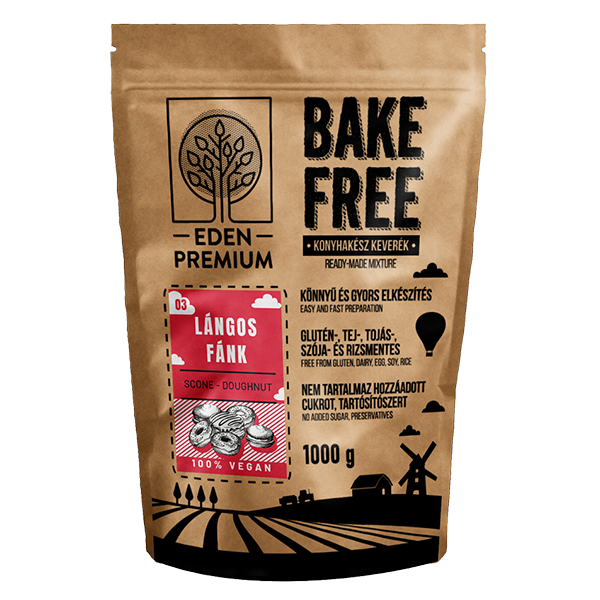 Mix de faina fara gluten pentru langos si gogosi Bake-Free, 1000 g, Naturking