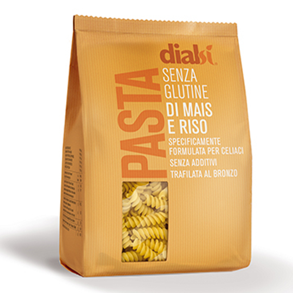 Paste Fusilli din porumb si orez, 400 g, Dialsi