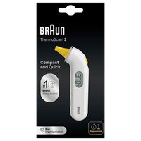 Termometru auricular compact foarte rapid pentru copii ThermoScan 3 cu Age Precision IRT3030, Braun