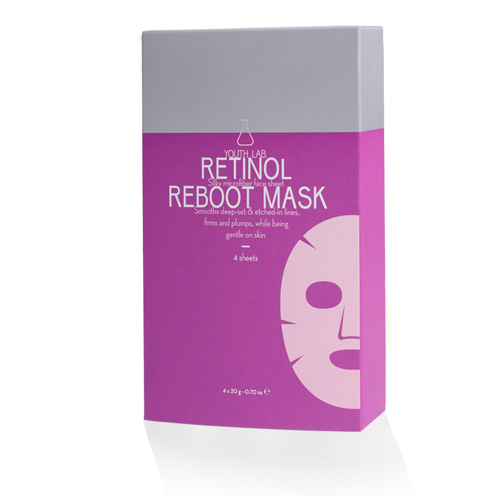 Masca pentru fata Retinol Boost, 4 bucati, Youth Lab