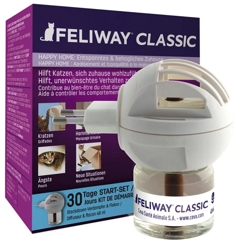 Difuzor pentru pisici+ rezerva Feliway Classic, 48 ml, Ceva Sante