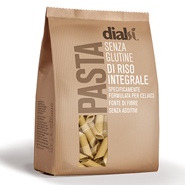 Paste penne din orez integral, 400 g, DialSi