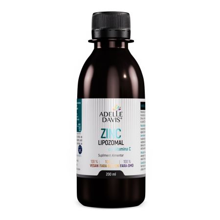 Zinc Lipozomal cu Vitamina C, 200 ml, Adelle Davis