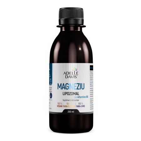 Magneziu Lipozomal cu Vitamina B6, lichid, 200 ml, Adelle Davis
