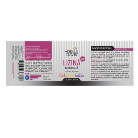 Lizina Akut Lipozomala, 100 ml, Adelle Davis 705027