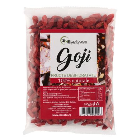 Goji fructe uscate, 100 g, Econatur