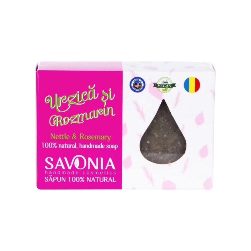 Sapun cu urzica si rozmarin, 90 g, Savonia