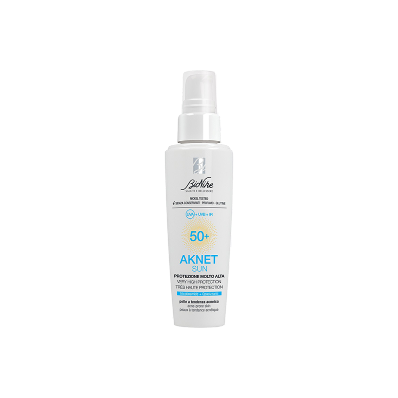 Crema cu protectie solara inalta piele predispusa la acnee AKNET SUN 50+, 50 ml, BioNike