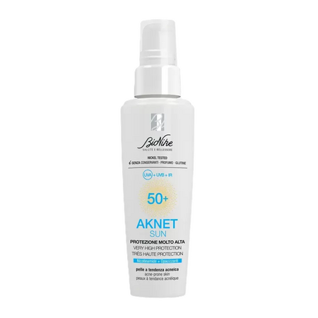 Crema cu protectie solara inalta piele predispusa la acnee AKNET SUN 50+, 50 ml, BioNike
