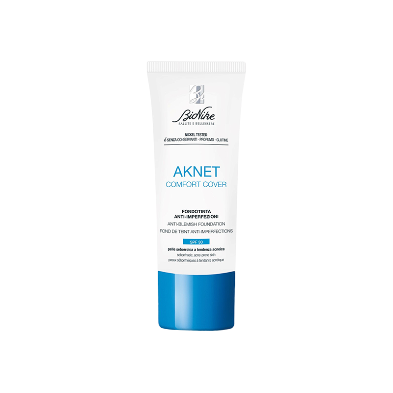 Fond de ten pentru tenul acnee Aknet Comfort Cover 103 beige, SPF 30, 30 ml, BioNike