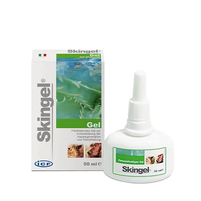 Gel antiseptic dermatologic pentru caini si pisici Skingel, 50 ml, ICF