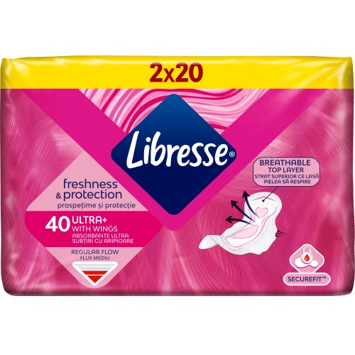 Absorbante Ultra Normal, 40 bucati, Libresse