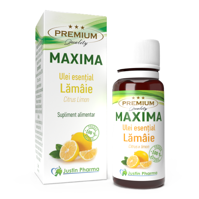 Ulei esential de lamaie Maxima, 10 ml, Justin Pharma