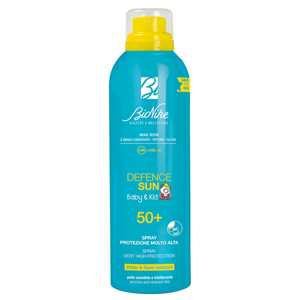 Spray cu protectie solara SPF 50+ pentru copii Defence Sun Baby & Kid, 200 ml, BioNike