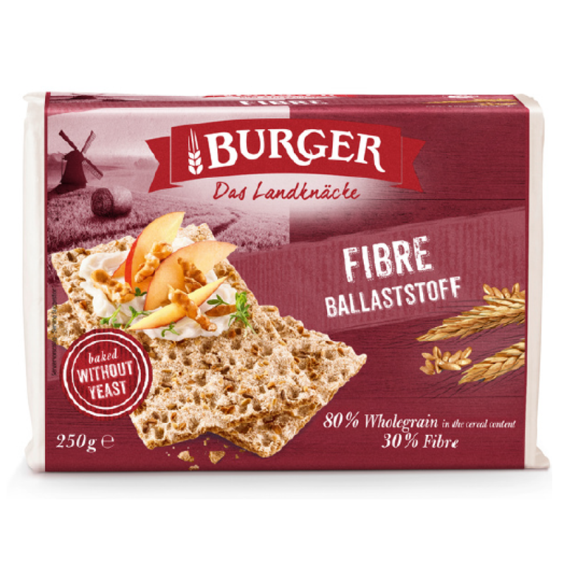 Specialitate panificatie crocanta cu secara bogata in fibre, 250 g, Burger