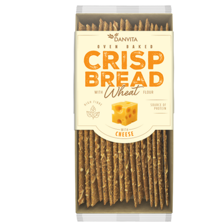 Paine crocanta cu branza maturata, 130 g, Danvita