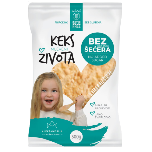 Biscuiti fara zahar, 300 g, Aleksandrija Fruska Gora