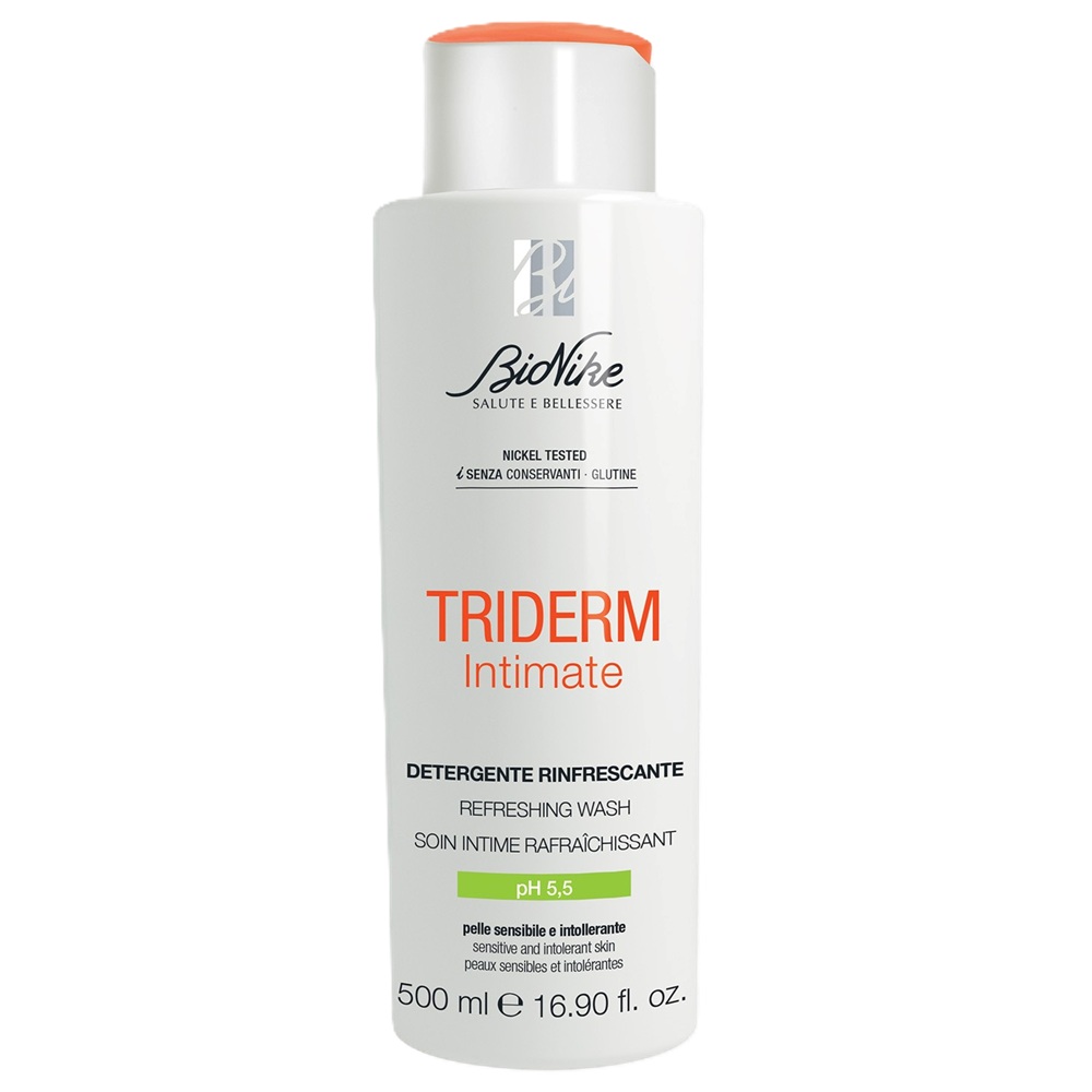 Gel intim revigorant pentru curatare cu ph 5,5 Triderm Intimate, 500 ml, BioNike