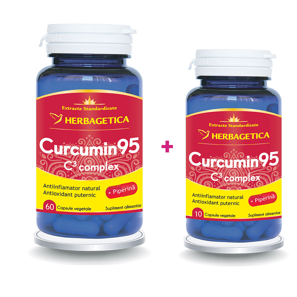 Curcumin 95 C3 Complex, 60 + 10 capsule, Herbagetica