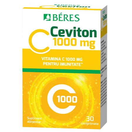 Vitamina C 1000 mg, Ceviton, 30 comprimate, Beres Pharmaceuticals 675126