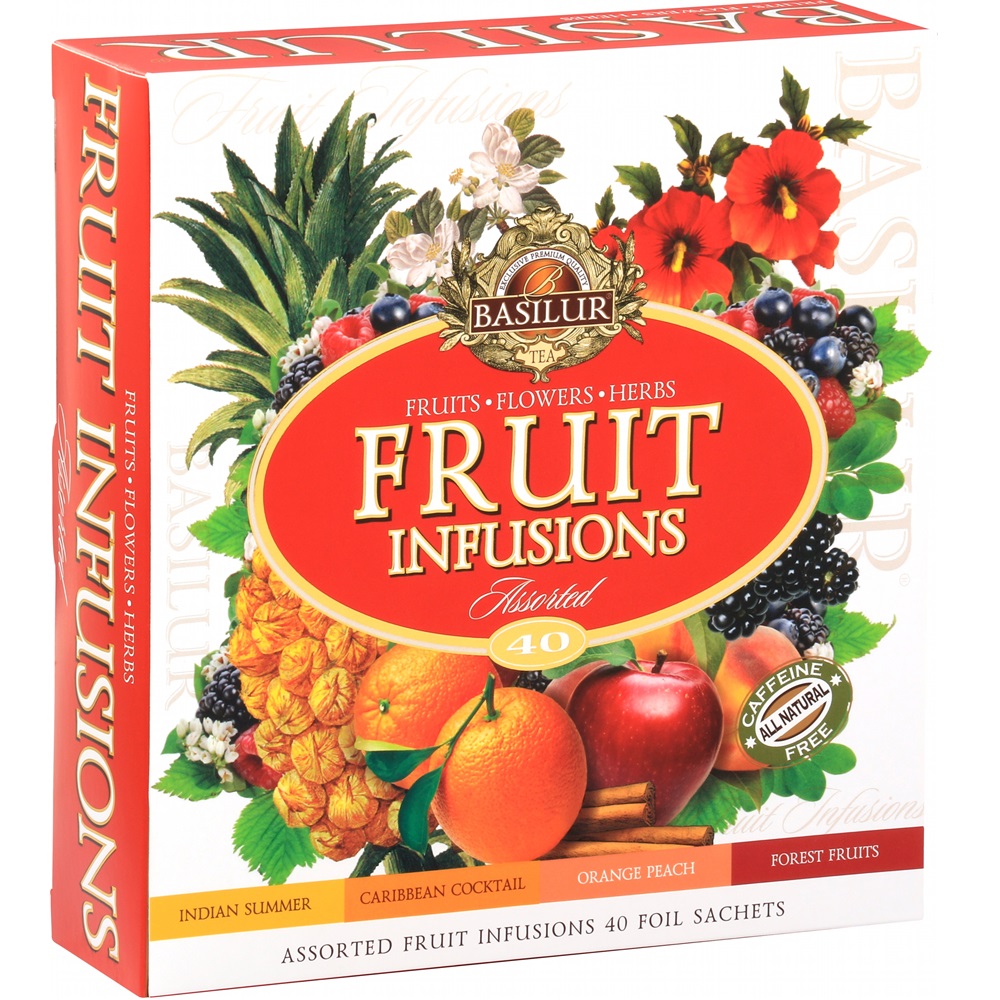 Ceai Fruit Infusion Assorted, 40 plicuri, Basilur