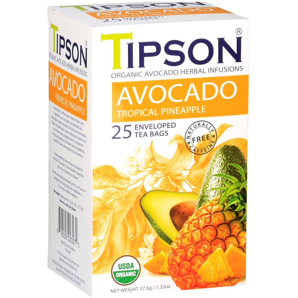 Ceai Eco avocado si ananas, 25 plicuri, Tipson