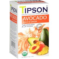 Ceai Eco avocado, piersica & ghimbir, 25 plicuri, Tipson
