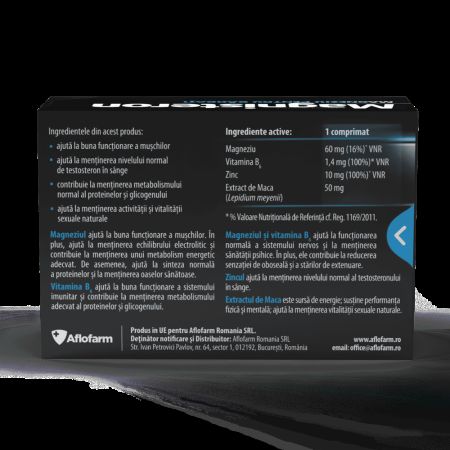 Magnisteron magneziu pentru barbati, 30 comprimate, Aflofarm 701500