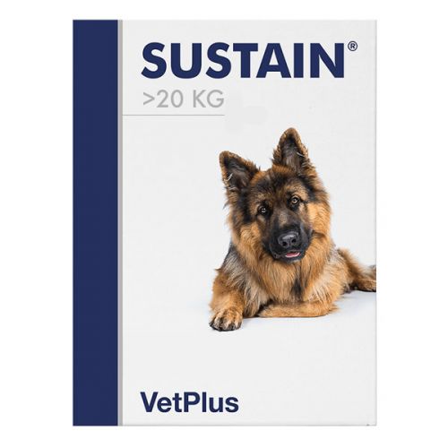 Supliment pentru sustinerea sistemului digestiv la caini de talie mare >20 kg Sustain Large Breed, 30 plicuri, VetPlus