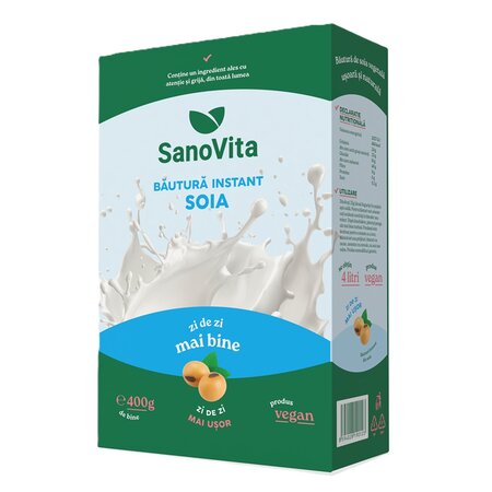 Bautura instant din soia, 400 g, SanoVita