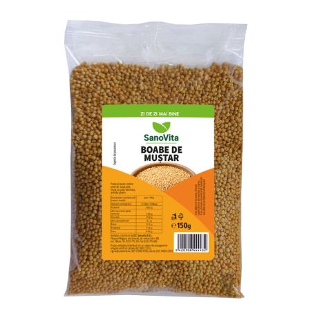 Boabe de mustar, 150 g, SanoVita