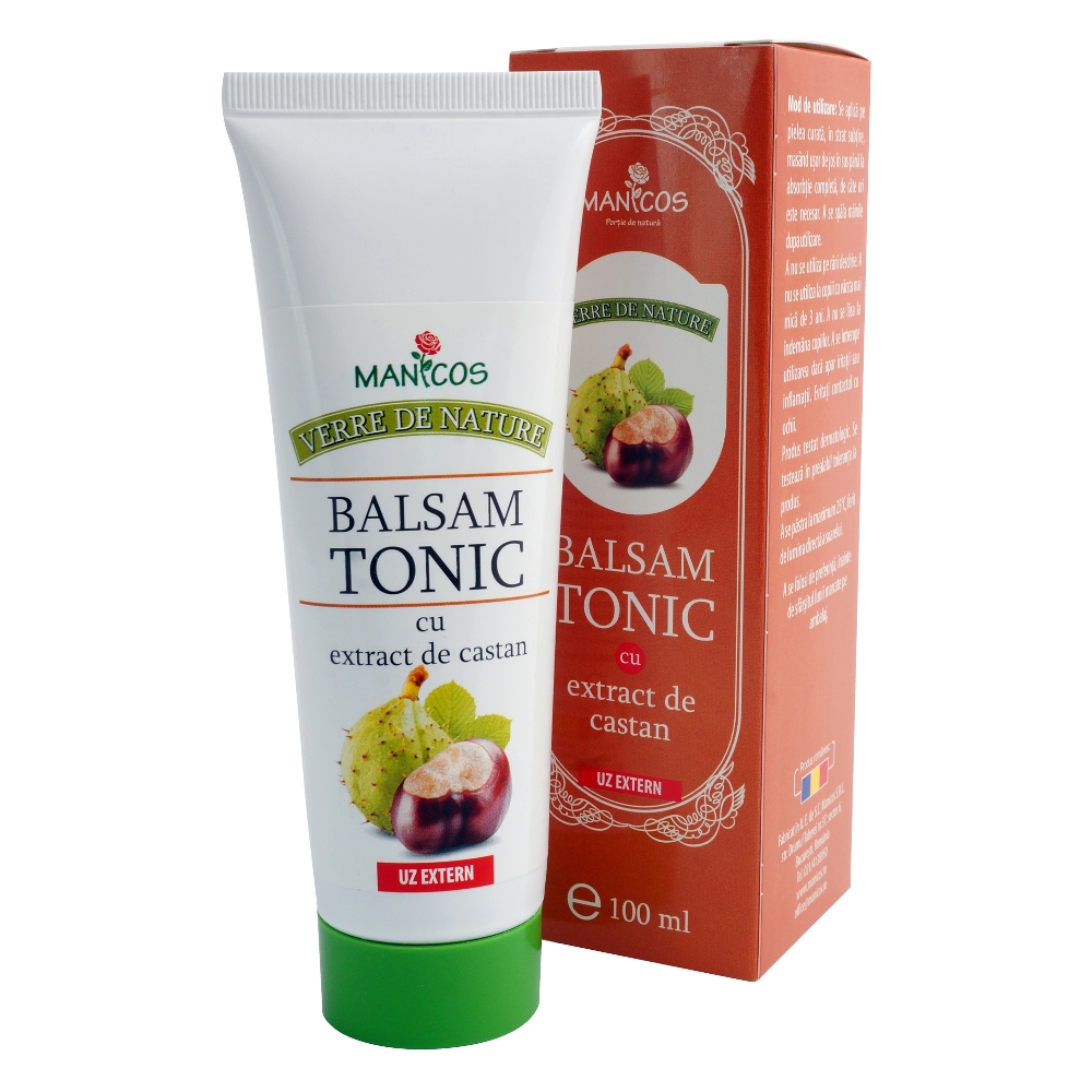 Balsam tonic cu extract de castan, 100 ml, Manicos