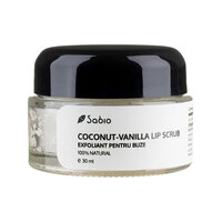 Exfoliant pentru buze cu cocos si vanilie, 30 ml, Sabio