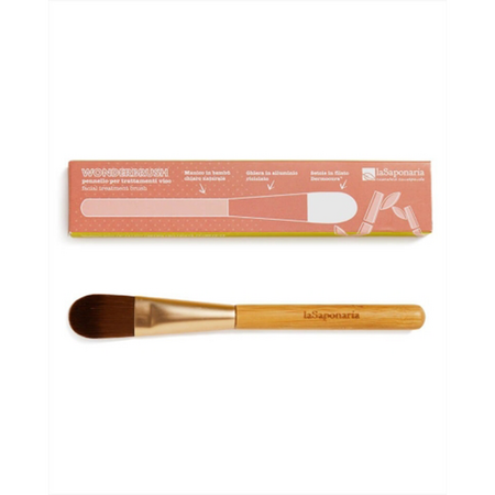 Pensula din bambus pentru aplicarea tratamentelor faciale WonderBrush, 1 bucata, La Saponaria