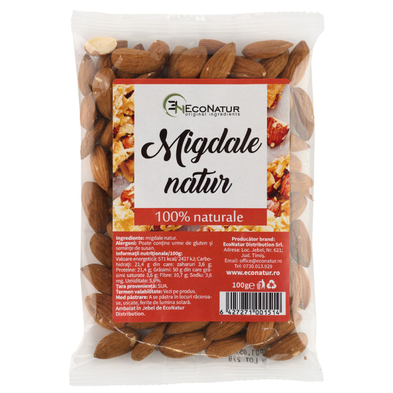 Migdale natur, 100 g, Econatur