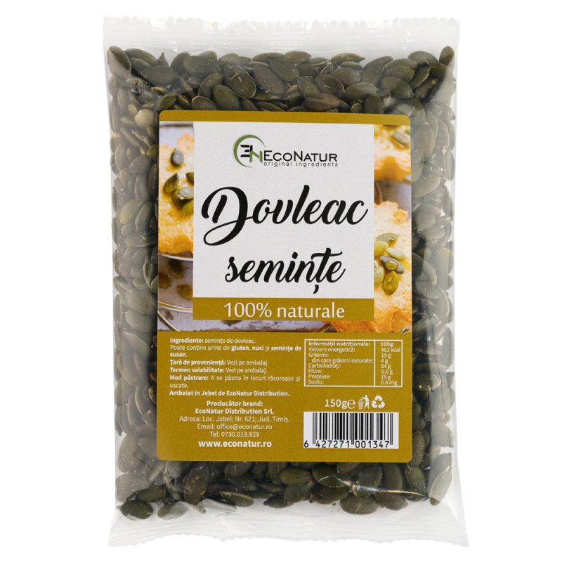 Seminte dovleac, 150 g, Econatur