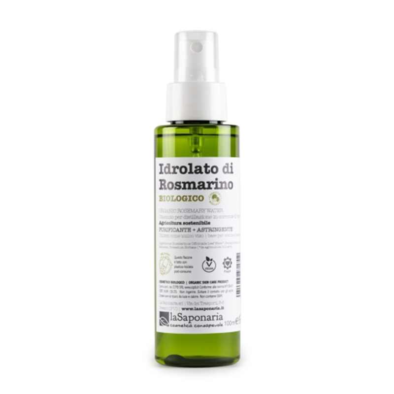 Hidrolat bio astringent de rozmarin, 100 ml, La Saponaria