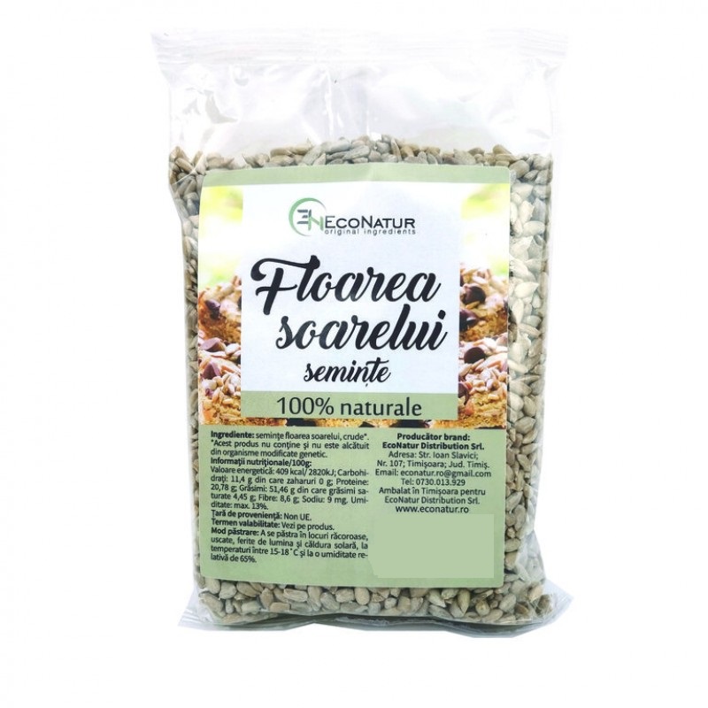 Seminte floarea soarelui, 150 g, Econatur