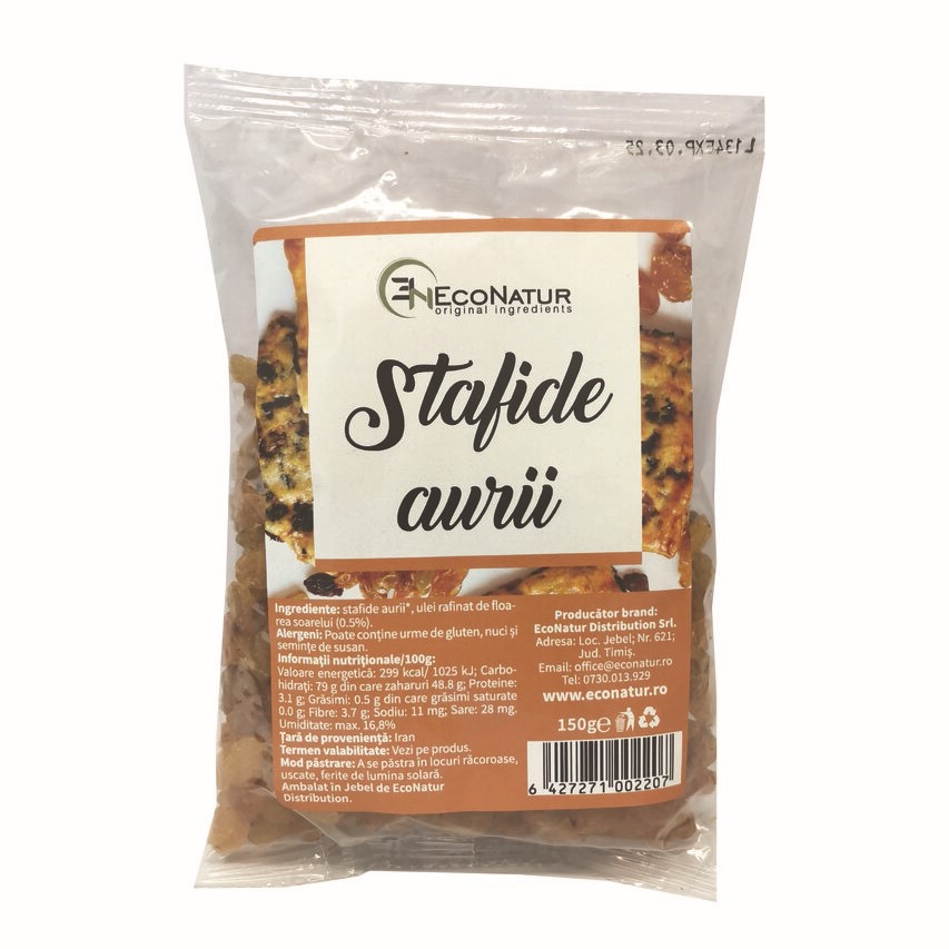 Stafide aurii, 150 g, Econatur