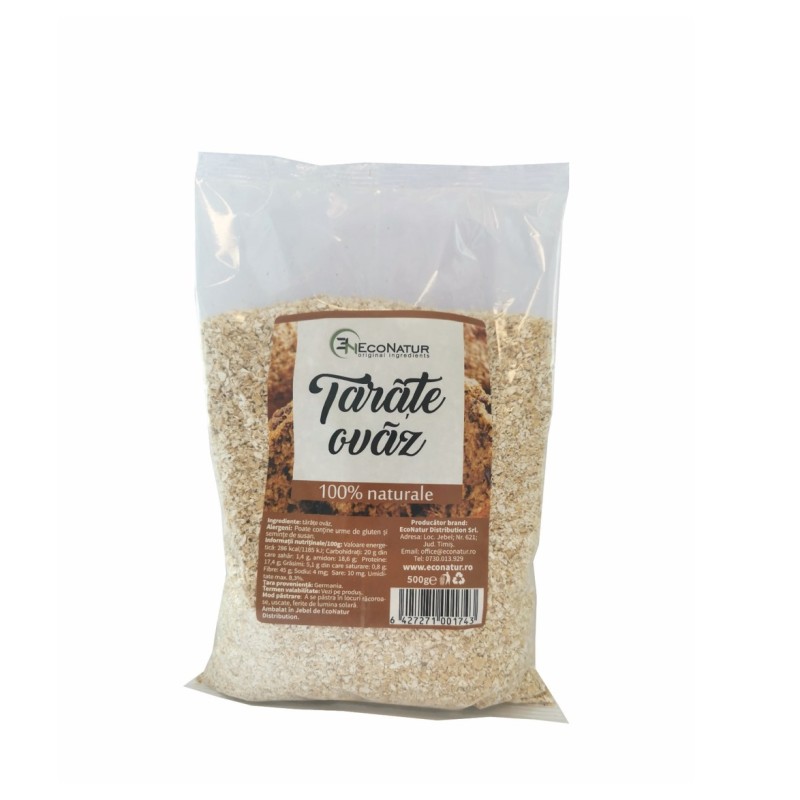 Tarate de ovaz, 500 g, Econatur