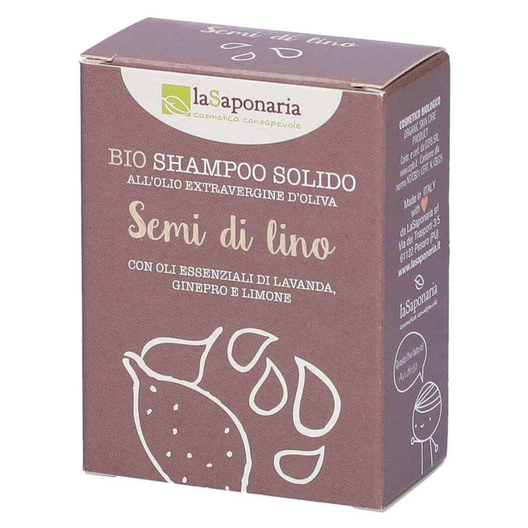 Sampon si gel de dus solid, 100 g, La Saponaria