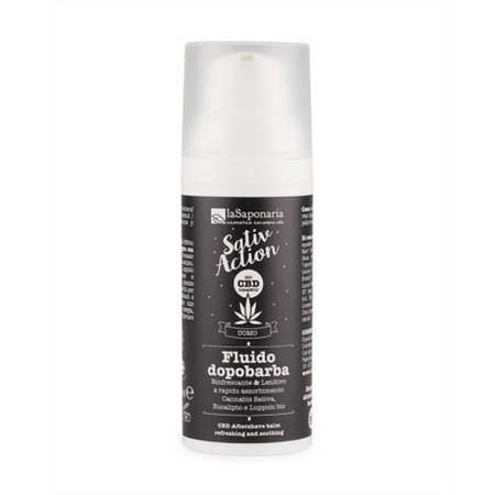 After shave balsam pentru barbati cu CBD Fluido dopobarba, 50 ml, La Saponaria