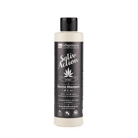 Gel de dus si sampon pentru barbati Doccia Shampoo All in One, 200 ml, La Saponaria