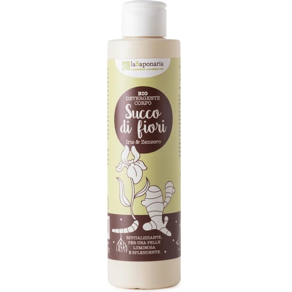 Gel de dus revitallizant cu iris si ghimbir, 200 ml, La Saponaria