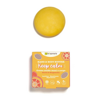 Unt solid pentru maini si corp Keep Calm cu buriti si bergamota, 80 ml, La Saponaria