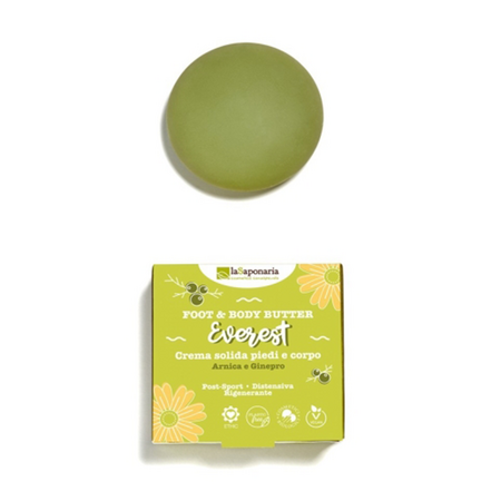 Unt solid pentru corp si picioare cu arnica si ienupar Everest, 80 ml, La Saponaria