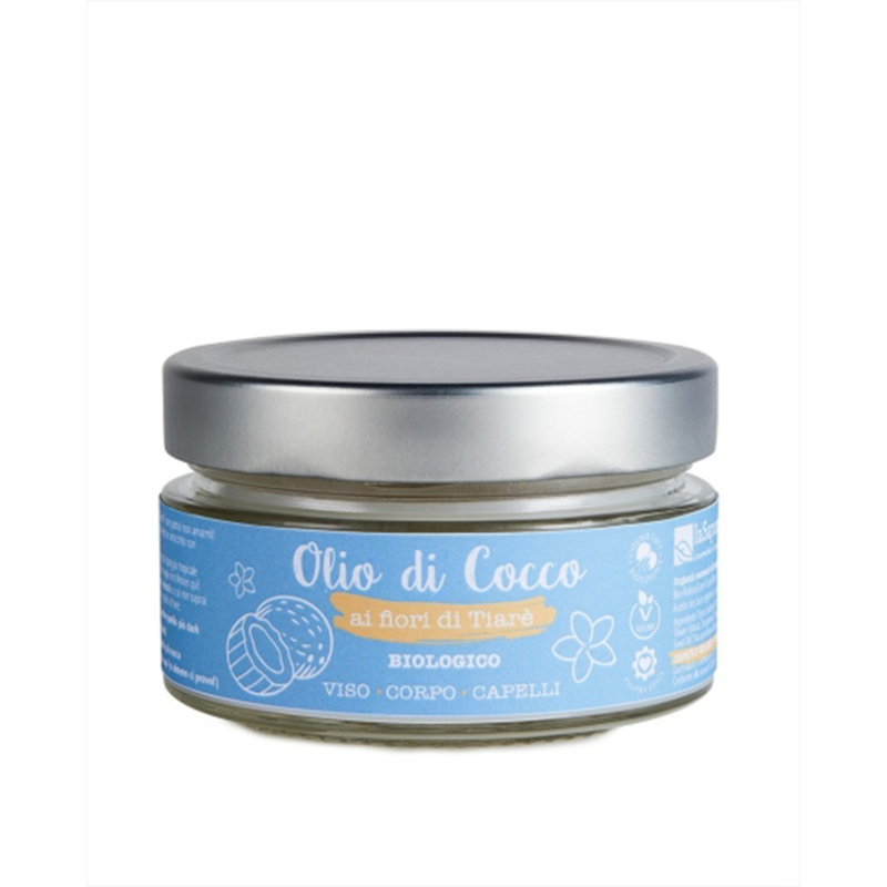 Ulei organic pur de cocos cu flori de tiare, 150 ml, La Saponaria