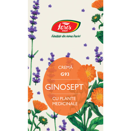 Crema Ginosept cu plante medicinale, G93, 50 ml, Fares 620919